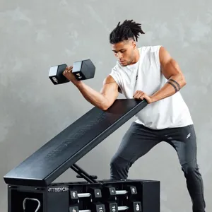 Men's summer fitness sports mesh sleeveless tank top, breathable loose quick dry training