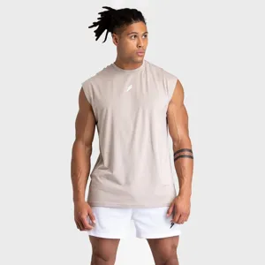 Men's gym sleeveless tank top breathable workout fitness shirt casual summer sportswear