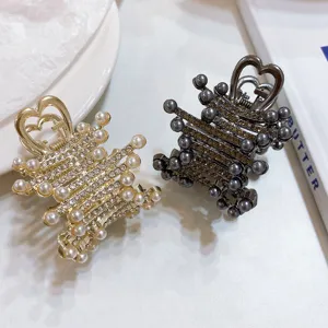 Pinces cheveux métal perle strass femmes, accessoires élégants pour un usage quotidien top.