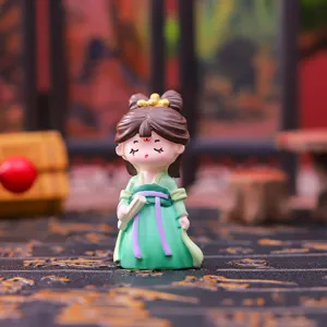 Chinese stijl oude schoonheid miniatuur hars beeldje retro huis decoratie cadeau