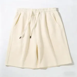 Detail heren casual zomerkorte broek, ademende stof met comfortabele elastische trekkoord.