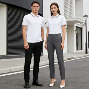 Men's Business Casual Polo Shirt Plus Size Short Sleeve Top Contrast Striped Lapel Summer Cotton Blend Printed Polo Top