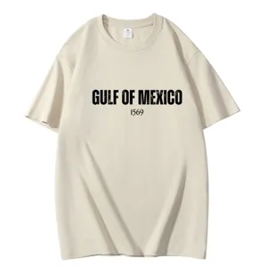 Casual beige t-shirt met korte mouwen en ronde hals voor heren en dames, comfortabele katoenen top.