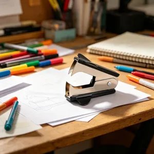 Labor-saving Stapler Set Black Professional Desktop Stapler With Staple Remover And Staples For Office School Home Binding Supplies
