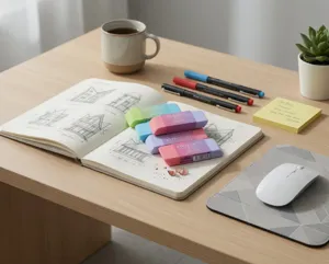 Macaron verloop gum student art schone gum stationair schattige kleur rubberen potlood