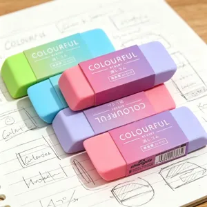 Macaron tweekleurige verloop gum studententest kunst speciaal schone spoor zachte gum kantoor