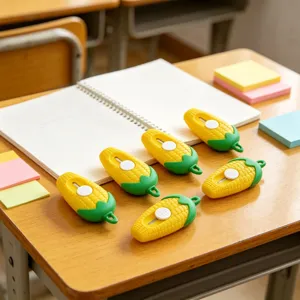 Coupette mini maïs mignon cutter portable ouvre-boîte dessin animé pour écoliers bureau.