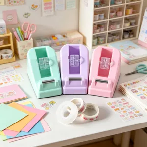 Macaron Tisch-Abroller und Briefpapier-Schneidewerkzeug für Bürobedarf und Schüler.