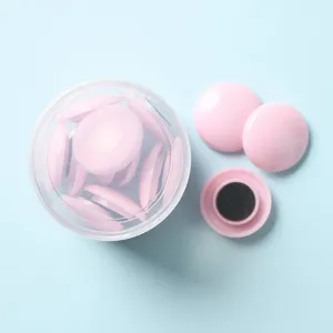 Macaron round magnetic push pins for whiteboard and fridge, cute pink strong magnets set.