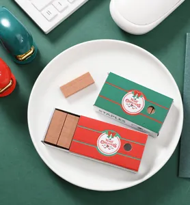 Weihnachten Mini Heftklammern Set 12# Metallklammern in festlichen rot grünen Schachteln Bürobedarf