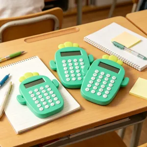 Δημιουργική μίνι αριθμομηχανή σε σχήμα κάκτου για γραφείο και σχολείο, φορητή και χαριτωμένη.