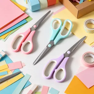 Bonbonfarbene Edelstahlschere Bastelschere Set für Büro Schule DIY Handarbeit Projekte