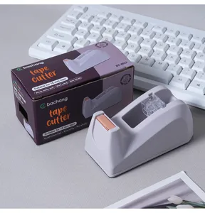 Morandi desktop tape dispenser office stationery cutter with non-slip base for daily use