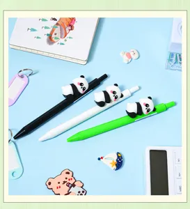 Niedlicher 3D Panda Gelstift Set fuer Studenten, schicke Schreibwaren, schnelle Trocknung Stift.