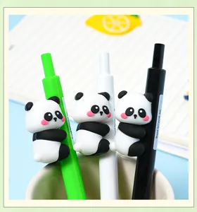 Niedlicher Panda Gelstift Detail, süßes Cartoon Design Schreibwaren für Studenten.