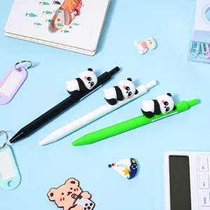 Niedliche Cartoon Panda Kugelschreiber Druckmechanismus Gelstift Kunststoff Schreibwaren Schnelltrocknend Signierstift Für Schule Büro Kinder Geschenk