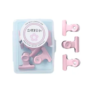 Macaron Farbe Metall Binder Clips Büro Rechnung Aufbewahrung Clips Schüler Briefpapier Klemmen