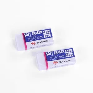 Zachte 4B gum voor studenten kunsttekenen en kantoorartikelen, schoon uitwissen.