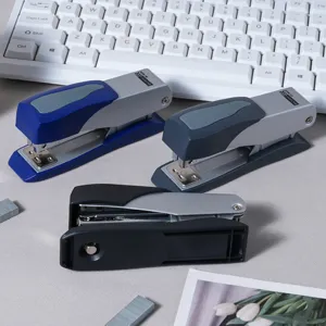 Desktop standard stapler office heavy duty metal stapler with multi-color options binding tool
