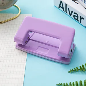 Pastellfarbener Doppellocher für Ringbucheinlagen, Bürobedarf und präzise Papierlochung.