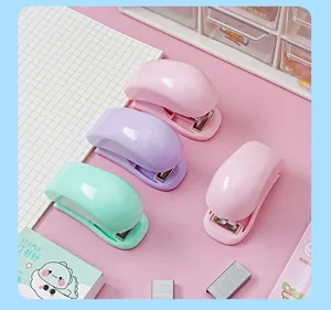 Mini Pastell Tacker Set süsses schüler tragbar schreibtisch schreibwaren bunten hefter