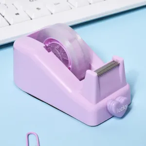 Cute Heart Tape Dispenser Macaron Color Desktop Stationery Tape Cutter For Office School Student Supplies