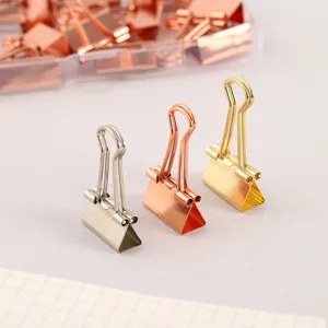 Bunte metall binder clips set 19mm buero schreibwaren papier klammern dekorative clips