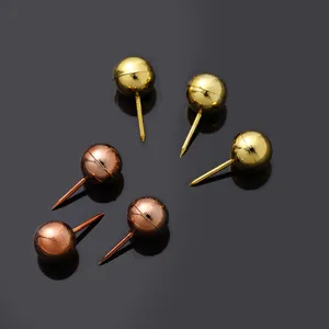 Galvanisierte kugelförmige Reißzwecken in Gold und Roségold dekorative Pins für Pinnwand.