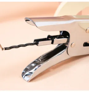 Handheld metal stapler office heavy duty plier stapler ergonomic design stationery tool
