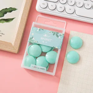 Aimants de couleur macaron 30mm aimants de réfrigérateur puissants en boîte pour bureau école tableau