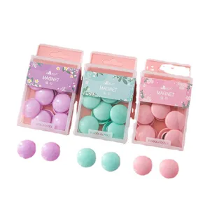 Aimants couleur macaron 30mm epingles magnetiques fortes pour tableau blanc ecole bureau