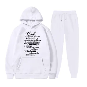 Set Felpa con Cappuccio in Pile e Pantaloni della Tuta da Uomo Felpa a Manica Lunga con Tasca Coulisse Completo Sportivo Casual