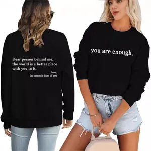 Άνδρες Gυναίκες Unisex Φούτερ με Κυκλικό Λαιμό και Επένδυση Fleece Μακρυμάνικο Pullover Casual Κορυφή Εκτύπωση Γραμμάτων Χειμερινά Ρούχα