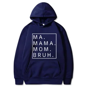 Lässiger, lockerer Kapuzenpullover für Damen mit Buchstaben-Print und bequemen langen Ärmeln.