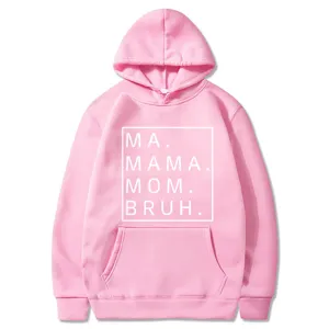 Rosa Kapuzenpullover für Damen mit lustigem Buchstabenprint und lässigem Design neu.