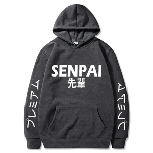 Sweat à capuche SENPAI style japonais, sweat molletonné manches longues homme et femme.
