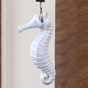 Clip per tovaglia cavalluccio marino bianco gancio decorativo nautico stile marino