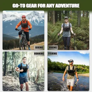 Tactical chest bag for outdoor sports, hiking, running, biking, and fishing multi-use.
