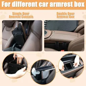 Car center console armrest storage box organizer for multi car models interior accessories