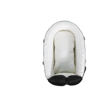 Small dog car seat portable pet booster nest chevron pattern cute bow cushion black white