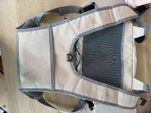 Outdoor fly fishing chest pack vest design, breathable mesh back and adjustable straps for gear.
