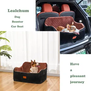 Siège auto pour chien en peluche lit de voyage pour animaux confortable et douillet