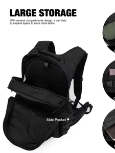 Tactical backpack large storage waterproof outdoor hiking camping travel sports bag