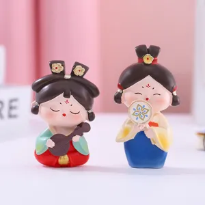 Jolie figurine de bureau dame de la dynastie Tang style chinois traditionnel décoration bureau