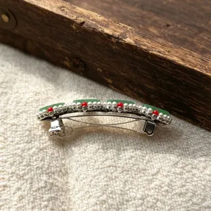 Fermaglio per capelli stile cinese giada imitazione retro etnico elegante donna