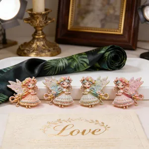 Verträumte Märchen Elf Brosche süße Cartoon Blumenfee exquisite Nische Design Anstecknadel