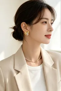 Retro goldene Strass Herz Ohrstecker für Damen, elegante Mode Schmuck Accessoires für Alltag.