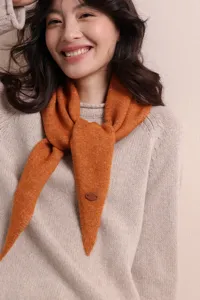 Herbst Winter warmer Strick Dreiecktuch Halstuch Detailansicht für Damen stilvoll