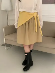 Bufanda triangular de lana chal mujer otoño invierno capas moda accesorio amarillo