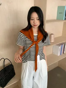 Estilo coreano pura lana cinta bufanda triangular mujer otoño invierno moda chal elegante